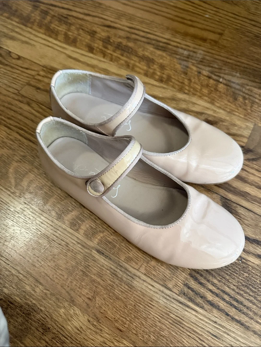 Girls Patent Mary Jane Dress Shoes - Nude Pink